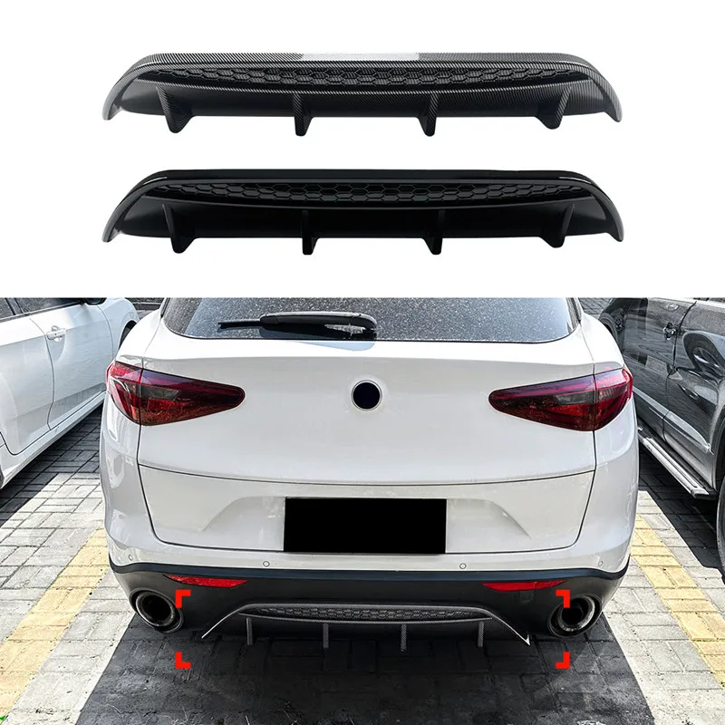 Difusor trasero de parachoques para Alfa Romeo Stelvio 2017 - imagen 2