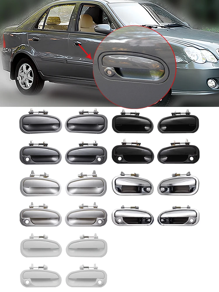 Para Geely CK CK2 CK3 2006 2007 2008 2009 2010 2011 2012 manija de puerta Exterior de coche
