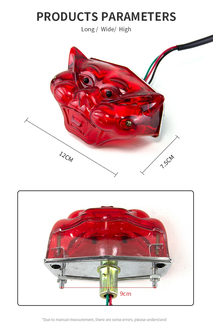 Sistema de iluminación trasera para moto y carrito