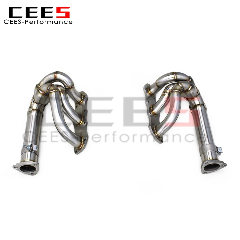 Cabezal colector CEES de acero inoxidable para Porsche 911