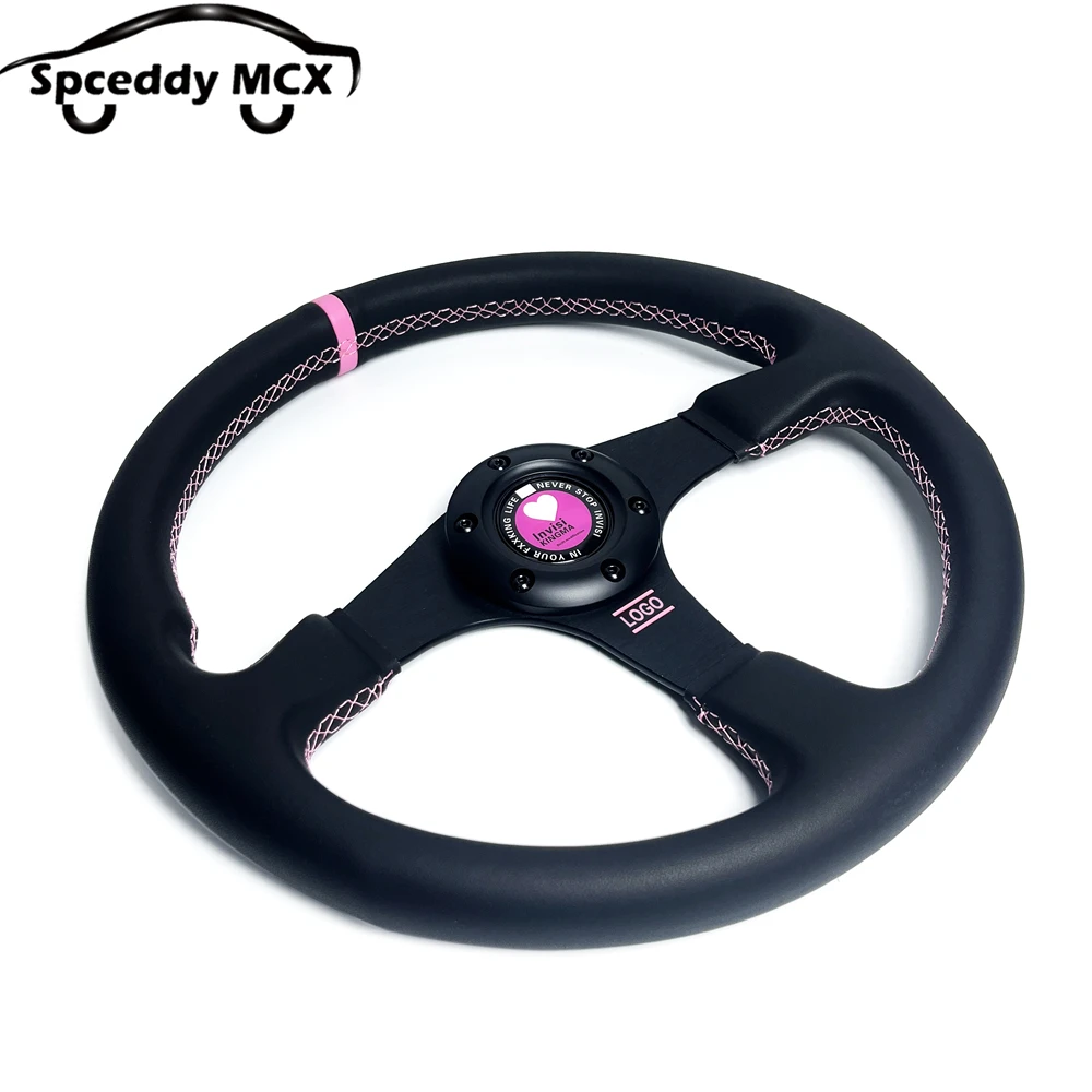 Volante infantil rosa 350 mm con claxon corazón – BMW Audi - imagen 4