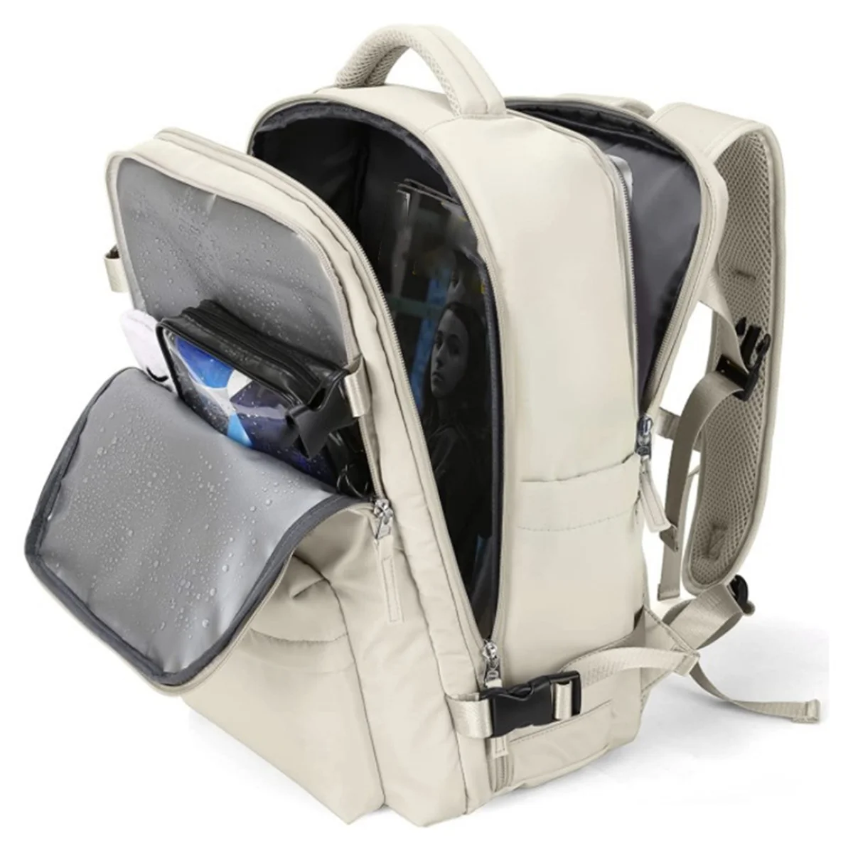 Bolsa de viaje de gran capacidad con bolsillo aseo para coche – verde - imagen 5