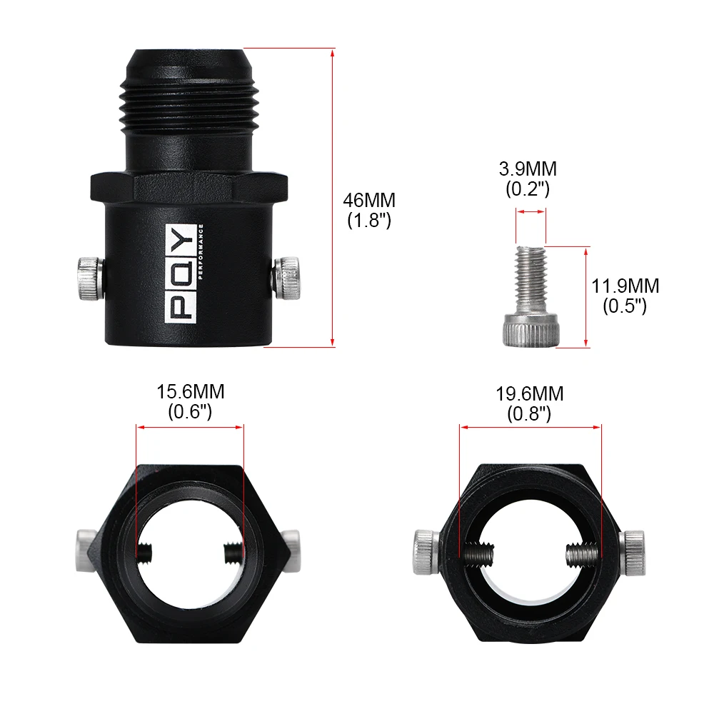 Adaptador de respiradero AN10 de 19 mm para Honda K20/K24 - imagen 3
