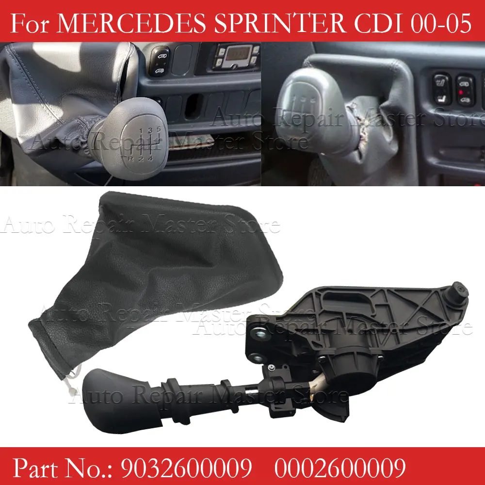 Para Mercedes para Benz Sprinter CDI 2000-2005 palanca de cambios interruptor de perilla de cambio 5 velocidades 9032600009 0002600009 A 0002600009 - imagen 2
