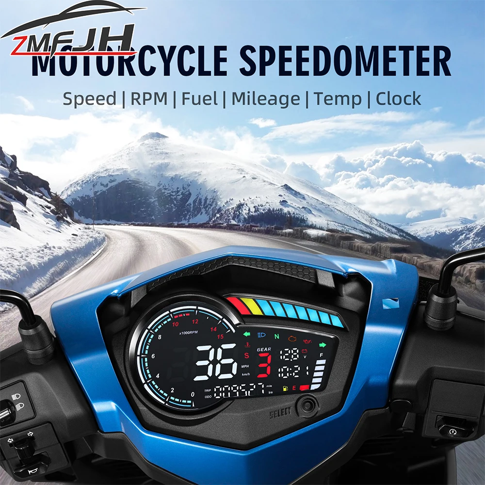 Tacómetro digital RPM LED para Yamaha Y15-Y15ZR