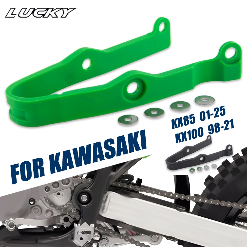 Protección deslizante de cadena para motocicleta Kawasaki KX