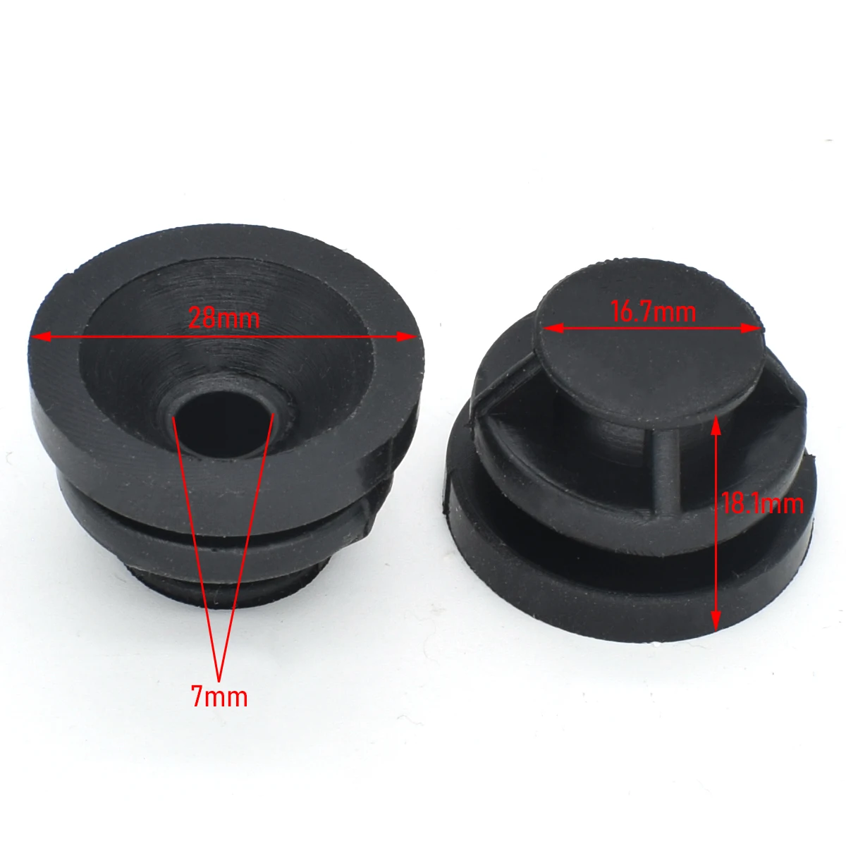 P30110238 Ojal de goma para cubierta superior del motor – Mazda - imagen 3