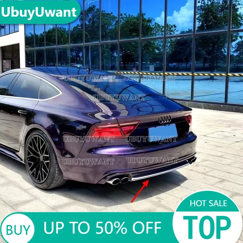 Difusor trasero carbono Audi A7 2011-2014 sin acabado Sport