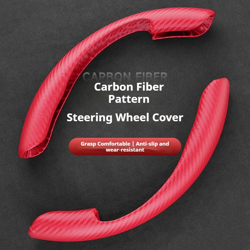 Protector antideslizante para volante de coche, gamuza de fibra de carbono, accesorios para Honda City Odyssey CIVIC CRV HRV Legend Jazz RR VTi Fi - imagen 5