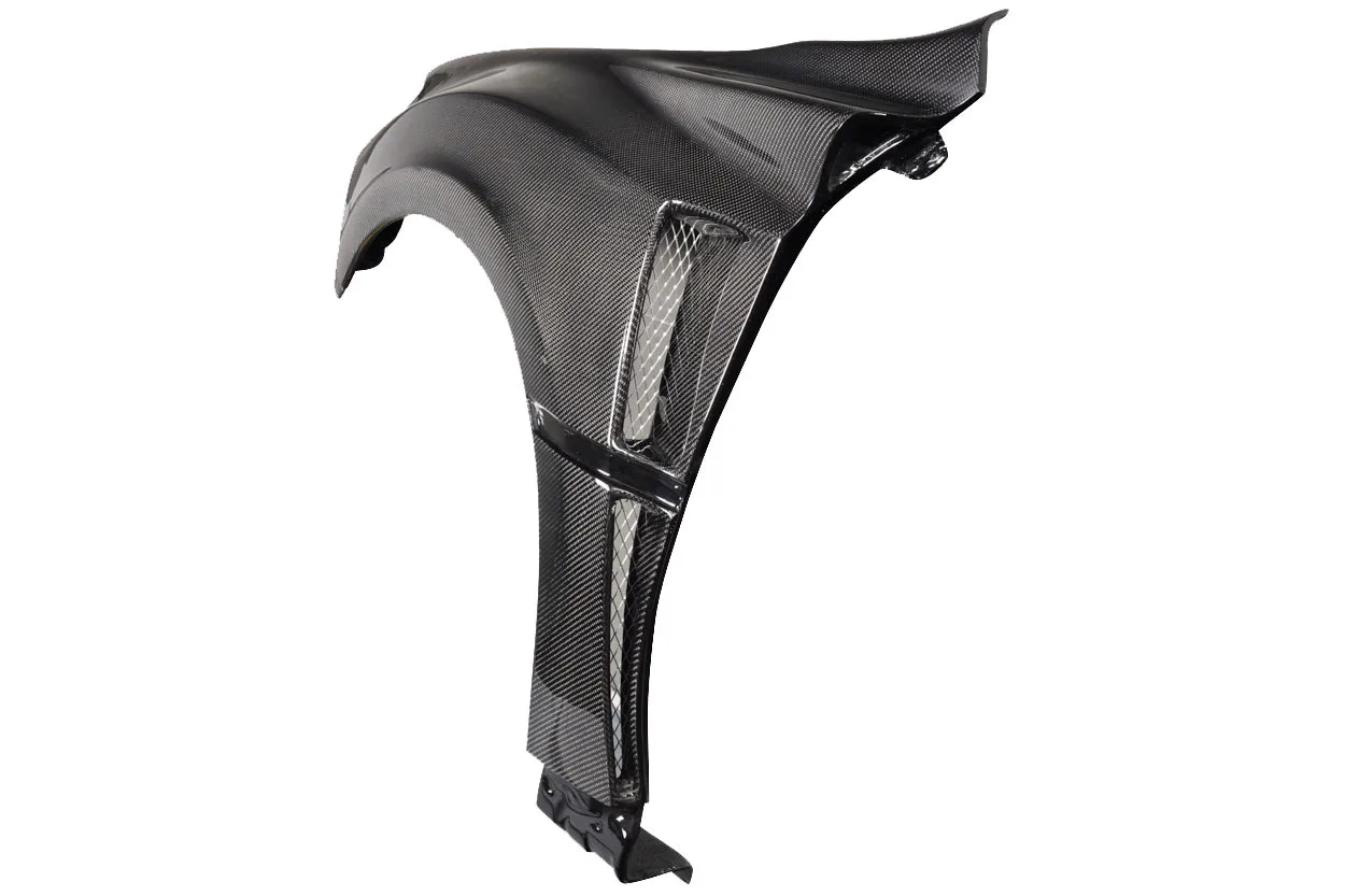 Deflector carbono Subaru Impreza STI 2008-2014 paragolpes frontal - imagen 3