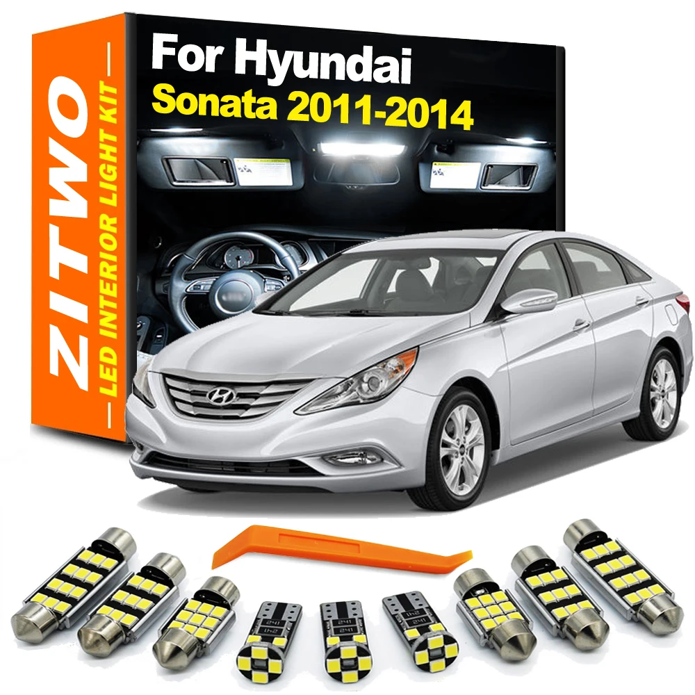 ZITWO Kit bombillas LED interior para Hyundai Sonata YF 2011-2014