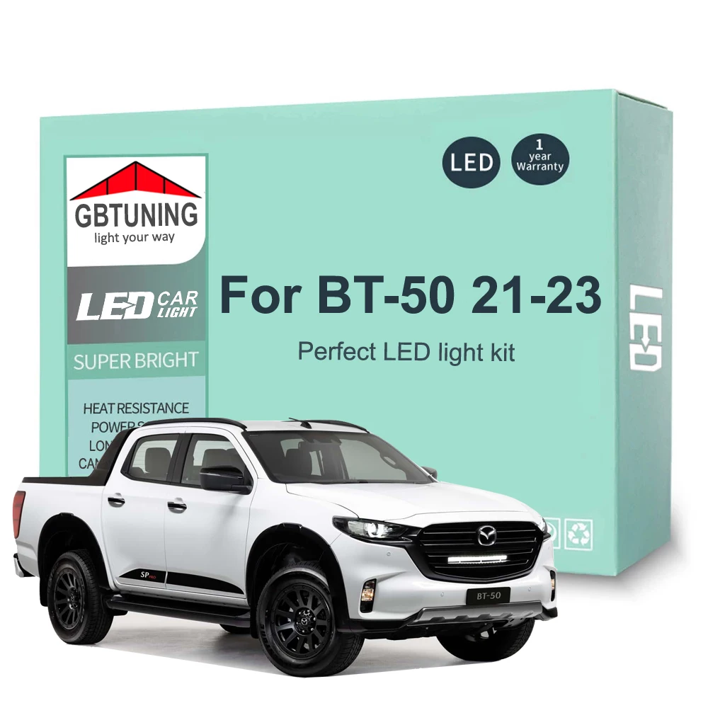 Kit de 8 Bombillas LED Interior Canbus para Mazda BT-50 2021-2023