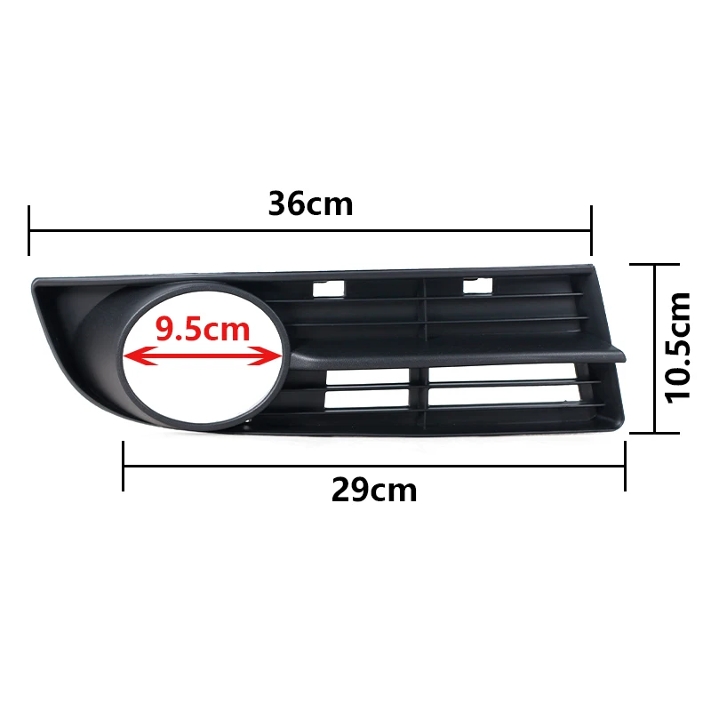Para Volkswagen VW Touran 2005 2006 2007 parachoques delantero de coche cubierta de luz antiniebla marco lámpara antiniebla accesorios de rejilla 1T0853665A 1T0853666A - imagen 3