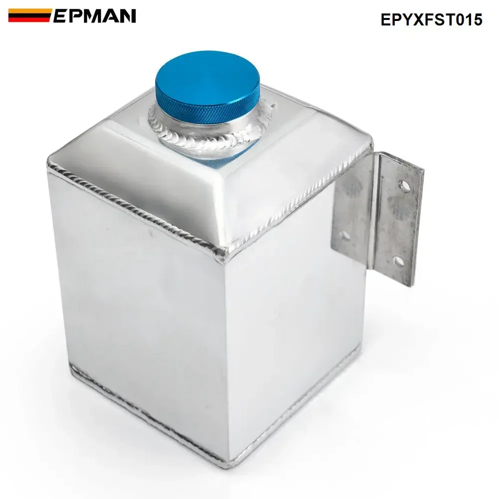 EPMAN tanque de captura de aceite de motor de coche cuadrado de aluminio puede embalar el Kit de respiración tanque de sobretensión de combustible 1L EPYXFST015 - imagen 4
