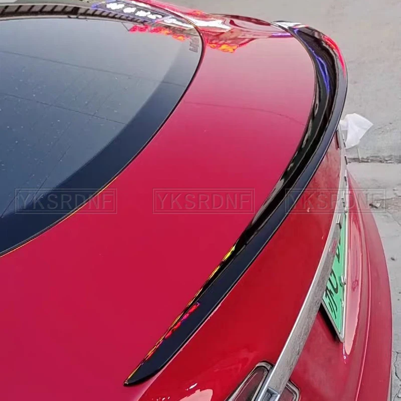 Alerón trasero fibra carbono negra para Tesla Model S 2012-2024 - imagen 2