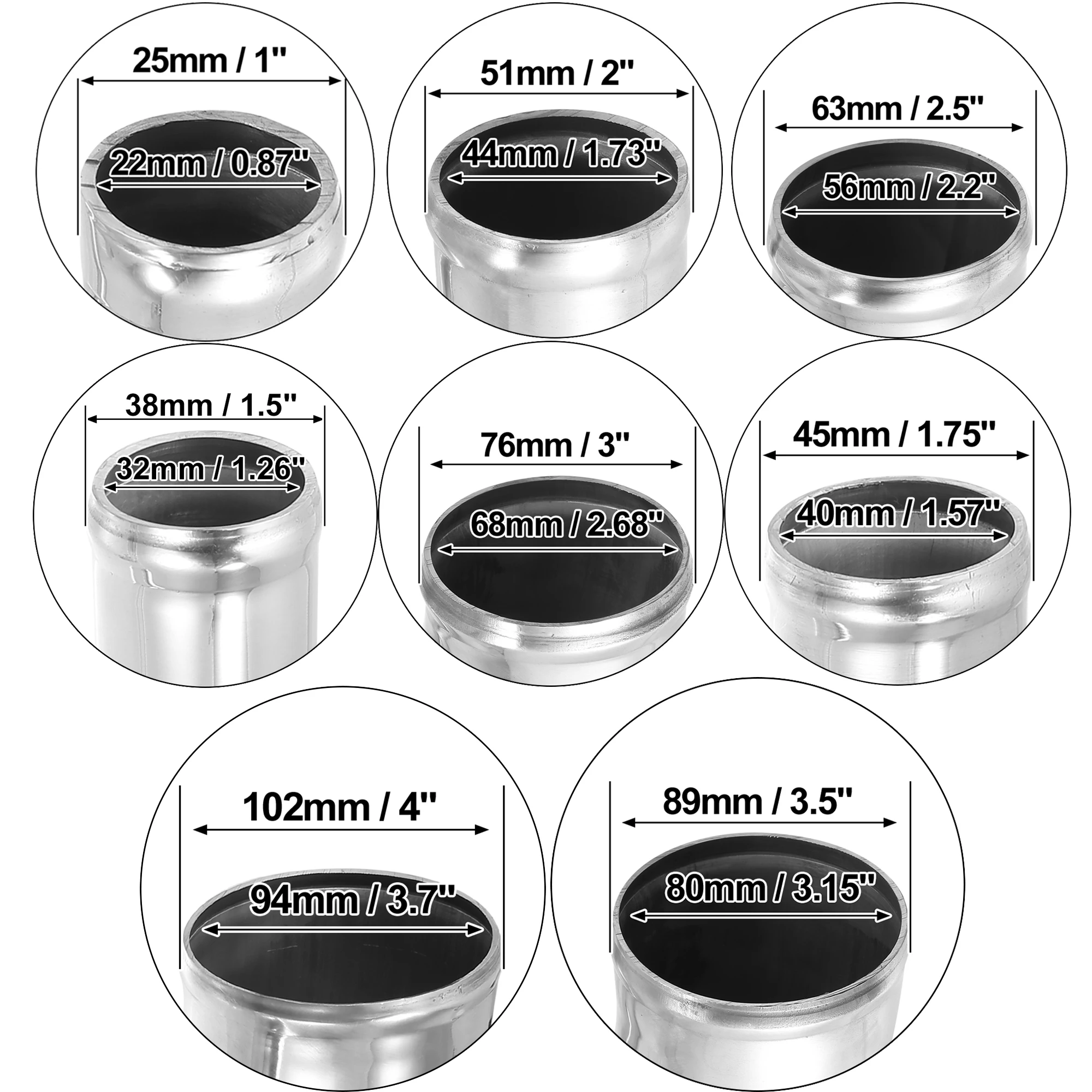 Codo curvo de aluminio para tubo de intercooler