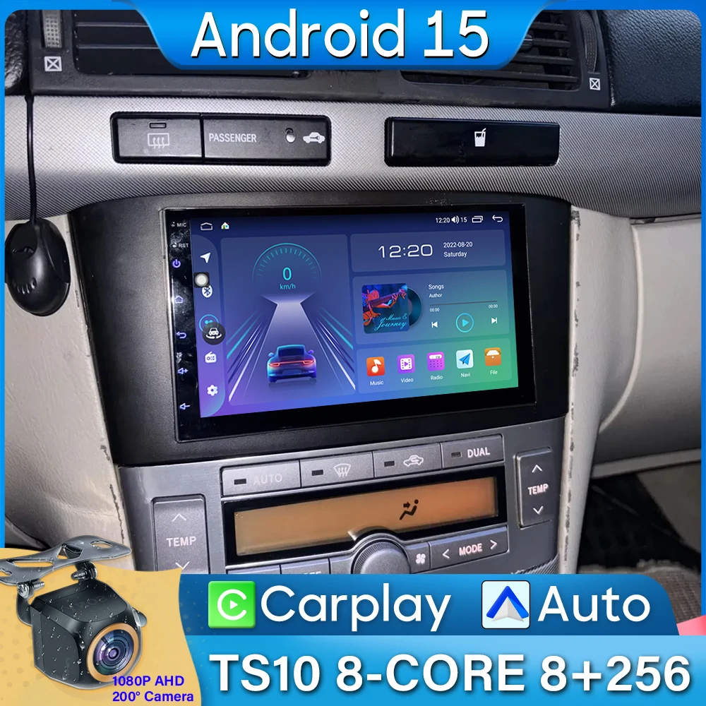 Radio coche con CarPlay y navegación GPS para Toyota Avensis T25 - imagen 5