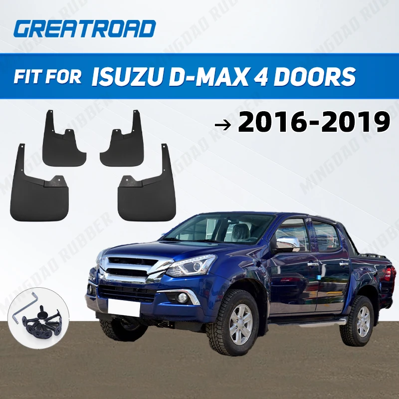 Guardabarros Isuzu D-MAX 2016-2019 con protector contra salpicaduras