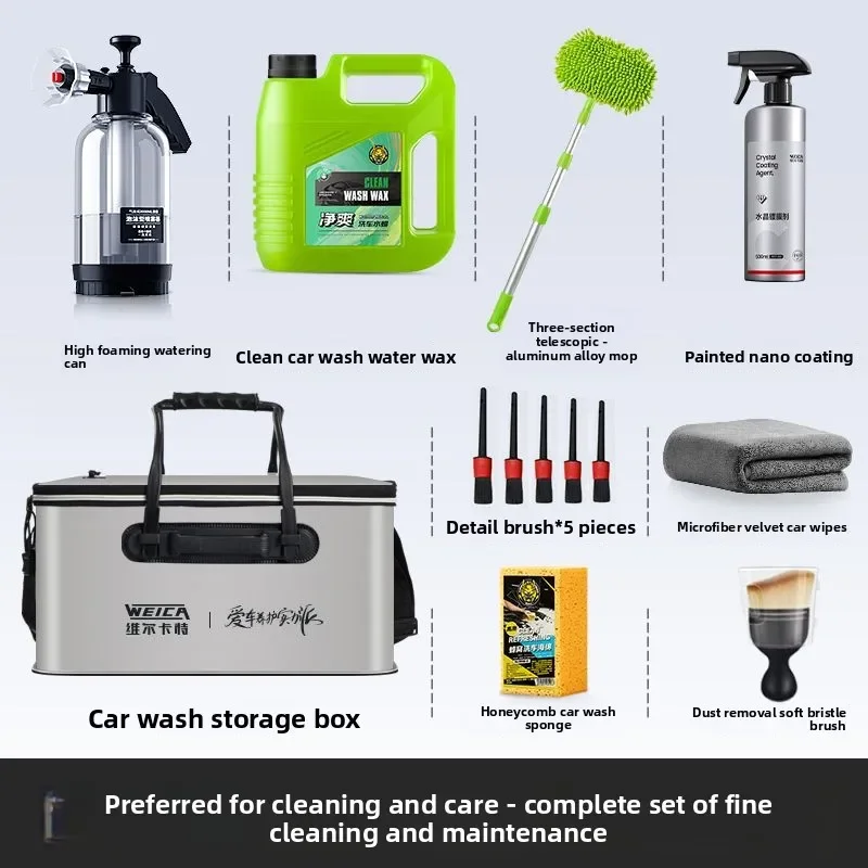Kit de lavado de coche completo: cepillo y paños - imagen 2