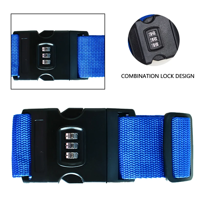 Correas equipaje antirrobo con hebilla contraseña para maletero –Pack 10 Uds - imagen 4