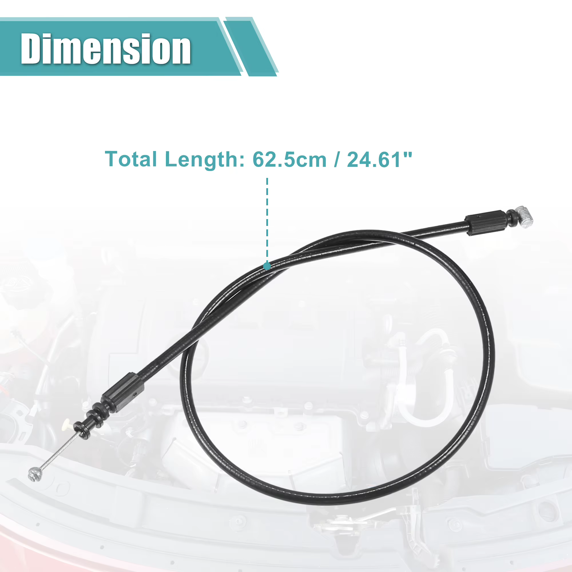 Cable de apertura de capó UXCELL T2H24630 para Jaguar XF 2016 - imagen 5