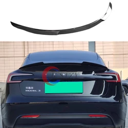 Alerón de labio maletero Tesla Model 3 ABS negro brillo