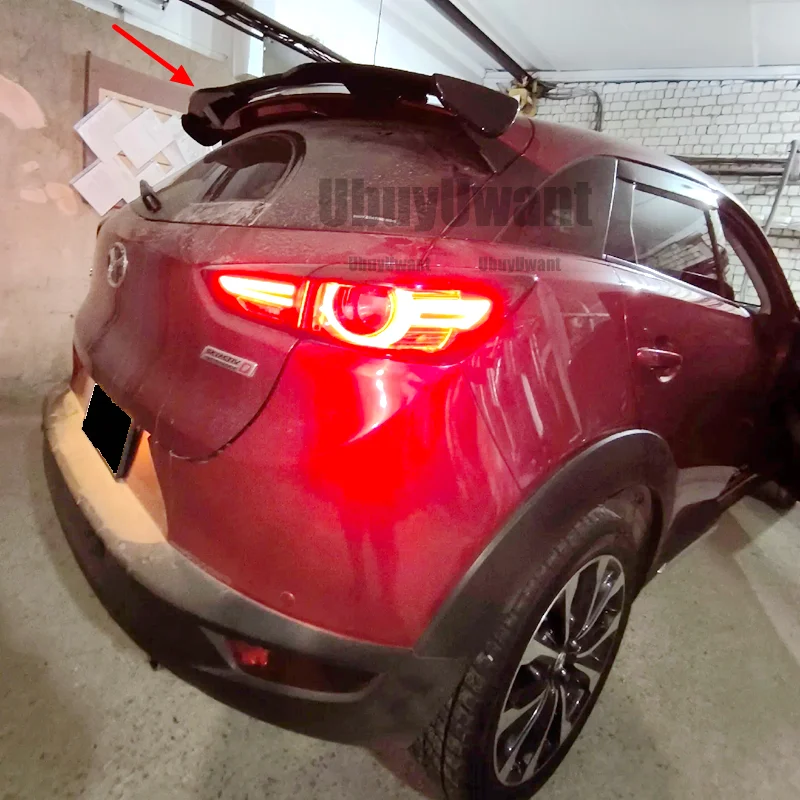 Alerón trasero Mazda CX-3 2014-2018 ABS aspecto fibra carbono