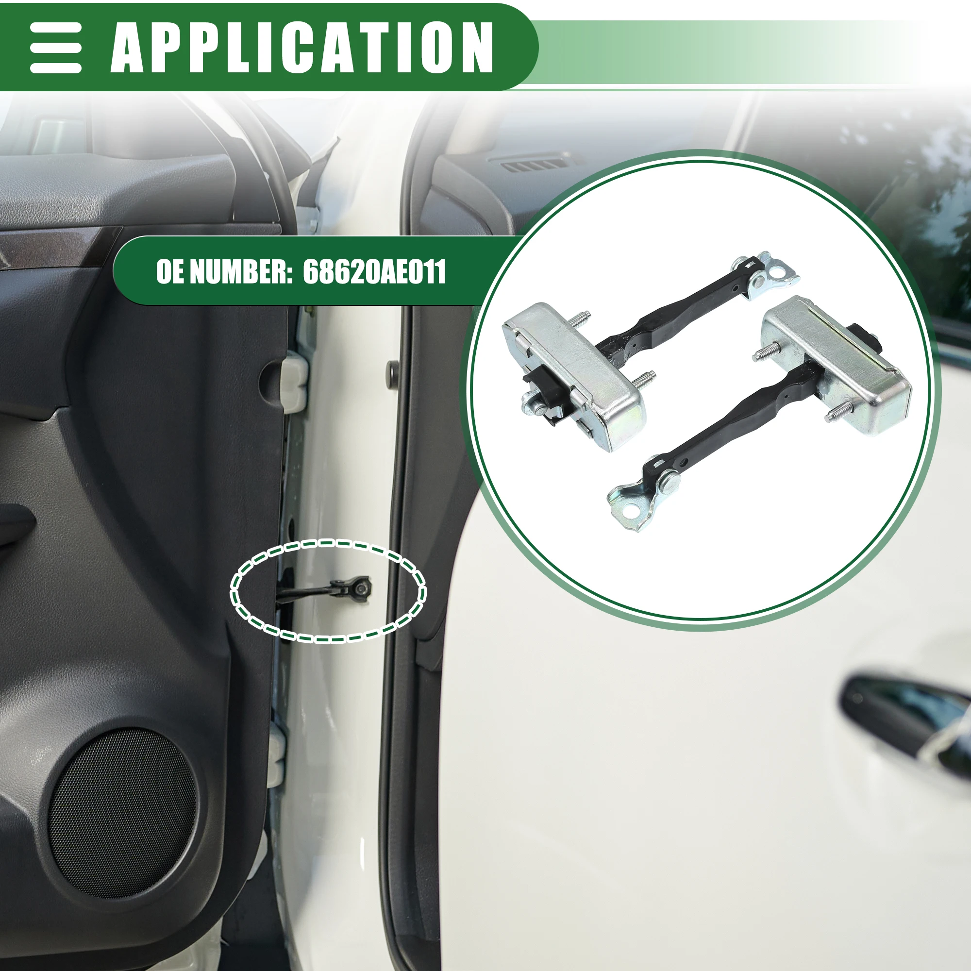 68620AE011 Soporte puerta Toyota Sienna 2004-2010 (2 piezas) - imagen 2