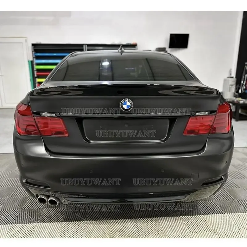 Tapa maletero carbono negro BMW 7 Serie F01 F02 740i 750i - imagen 5