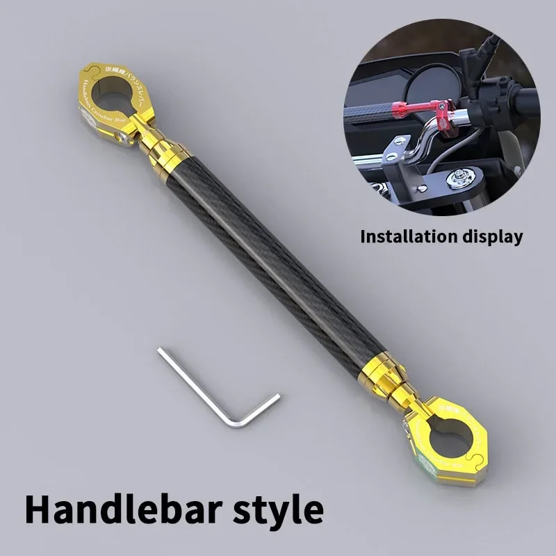 Barra de refuerzo para manillar de moto 22 mm aluminio CNC universal - imagen 3