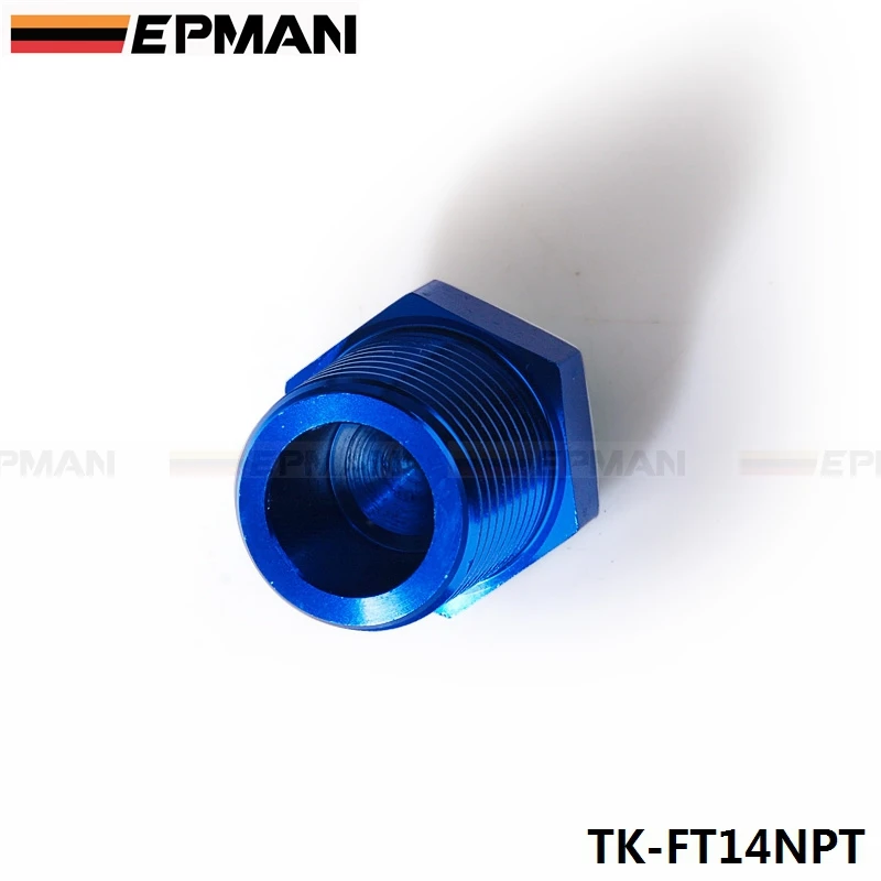 EPMAN TK-FT14NPT Tapón enchufe NPT 1/4 cabeza hexagonal aluminio azul - imagen 2