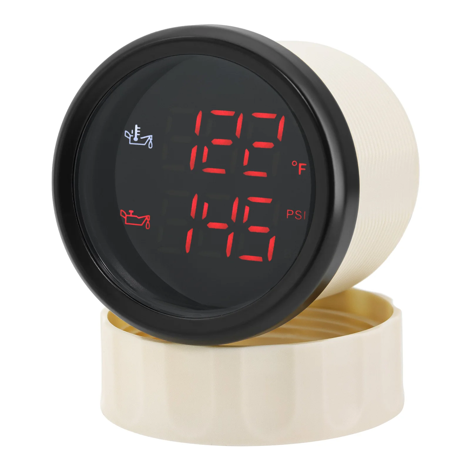 Medidor 2 en 1 de temperatura y presión de aceite – coche y barco - imagen 4