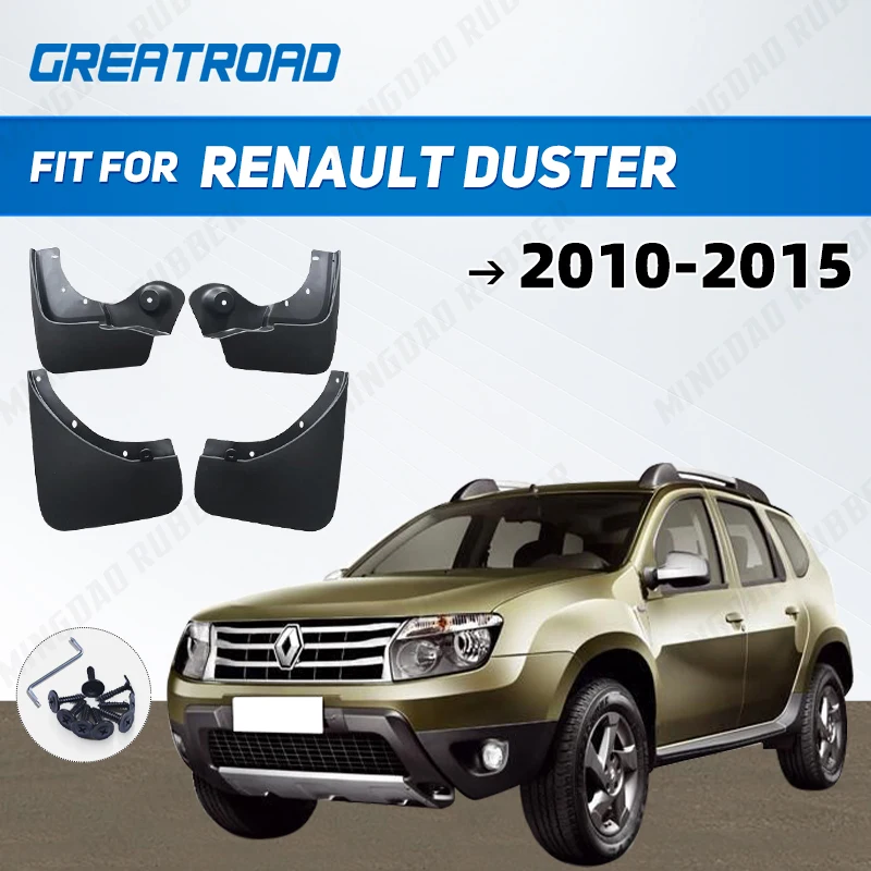 Guardabarros delanteros y traseros Renault Duster 2010-2015