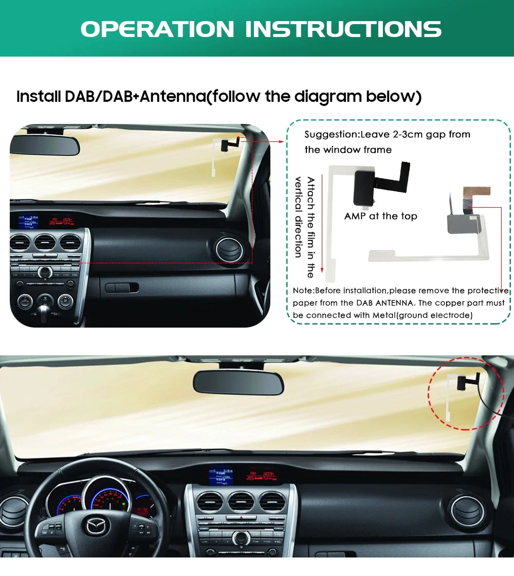 Adaptador DAB+ para monitor de coche con USB Hizpo - imagen 4