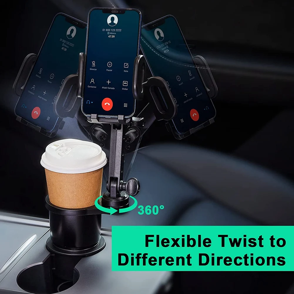 Expansor Portavasos Coche 360° Soporte Teléfono Rotación - imagen 3