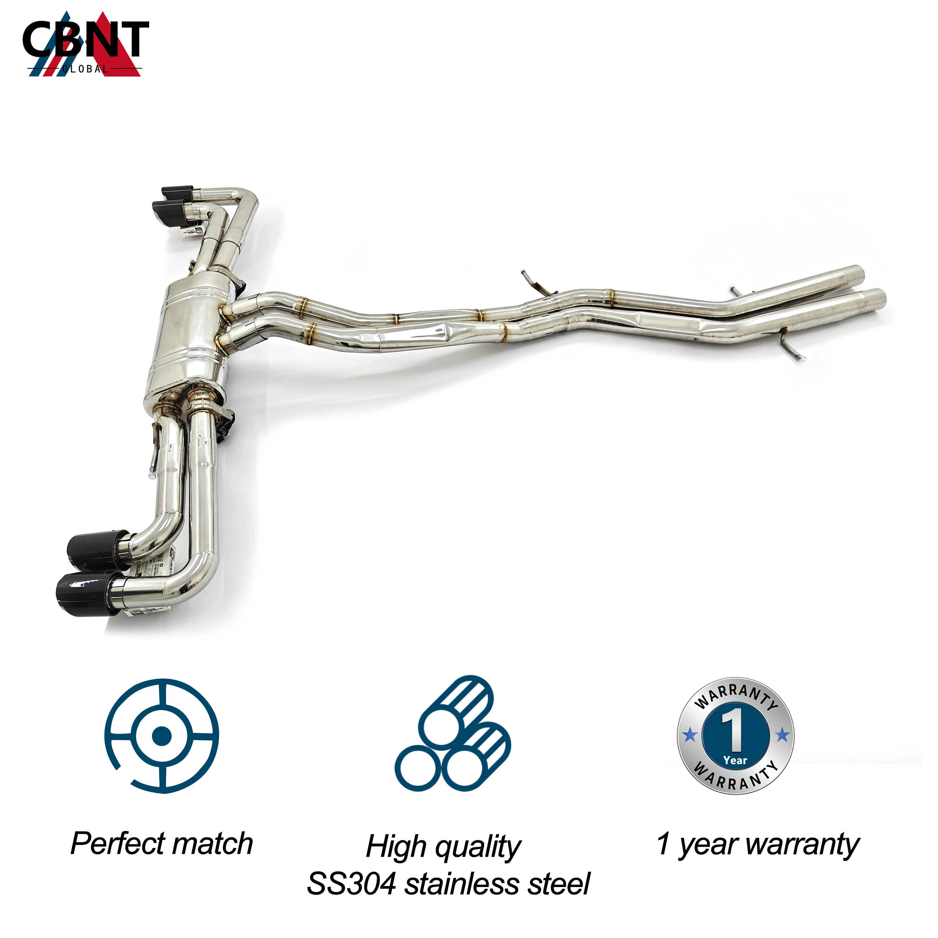 Tubo de escape CBNT Valvetronic Catback para Lamborghini Urus 4,0 T sistemas de escape de sintonización de rendimiento silenciador con válvula - imagen 2