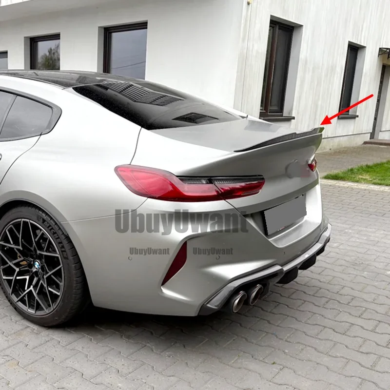 Alerón trasero BMW M8 G16 Gran Coupé ABS negro brillo efecto carbono - imagen 3