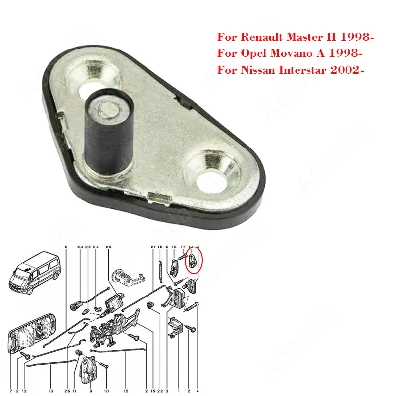 Cerradura puerta corredera Renault Master Opel Movano 8200179440 - imagen 2