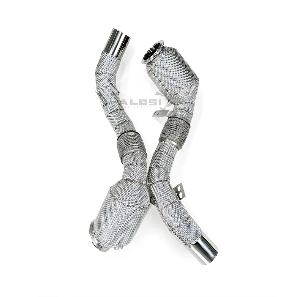 Tubo de bajada de escape de acero inoxidable para BMW X6 M F86 4.4T - imagen 3
