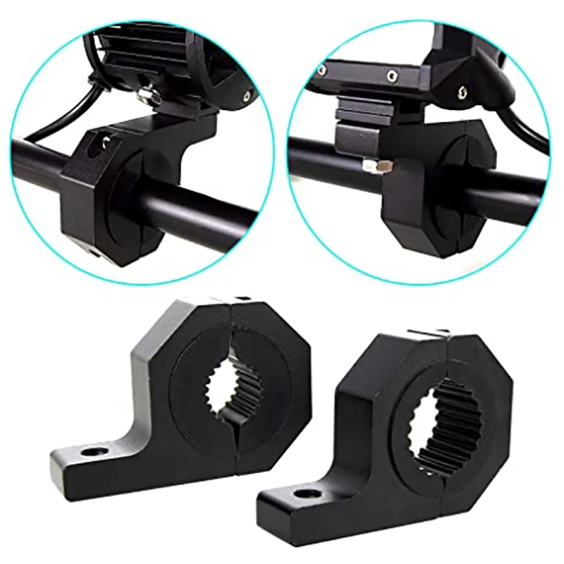 Abrazadera para faros auxiliares en barra de protección 15-30 mm