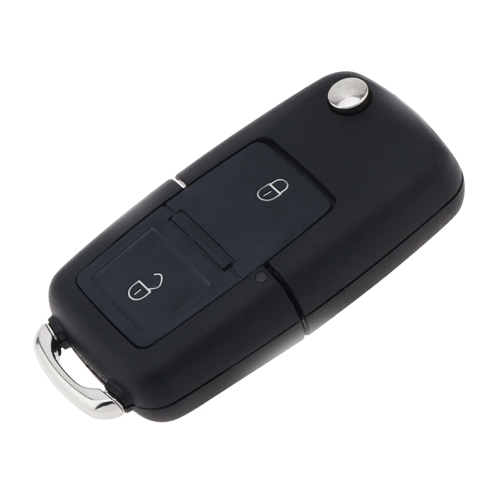 Funda llave VW Bora negra plegable 2 botones sin chip - imagen 4
