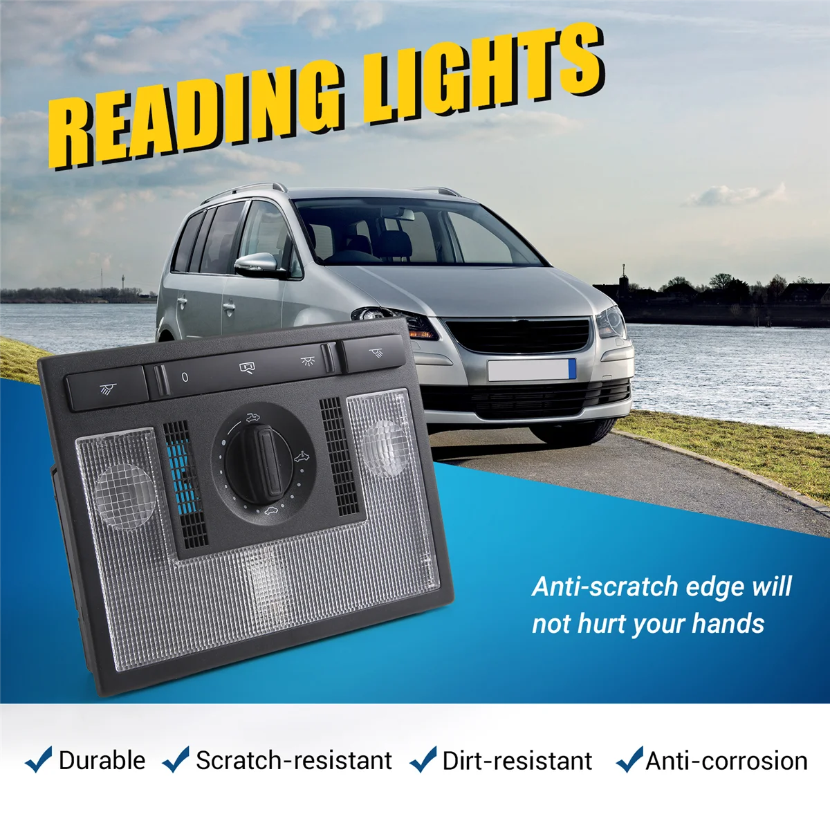 Plafón interior delantero con interruptor – VW Polo 9N, Skoda Fabia - imagen 2