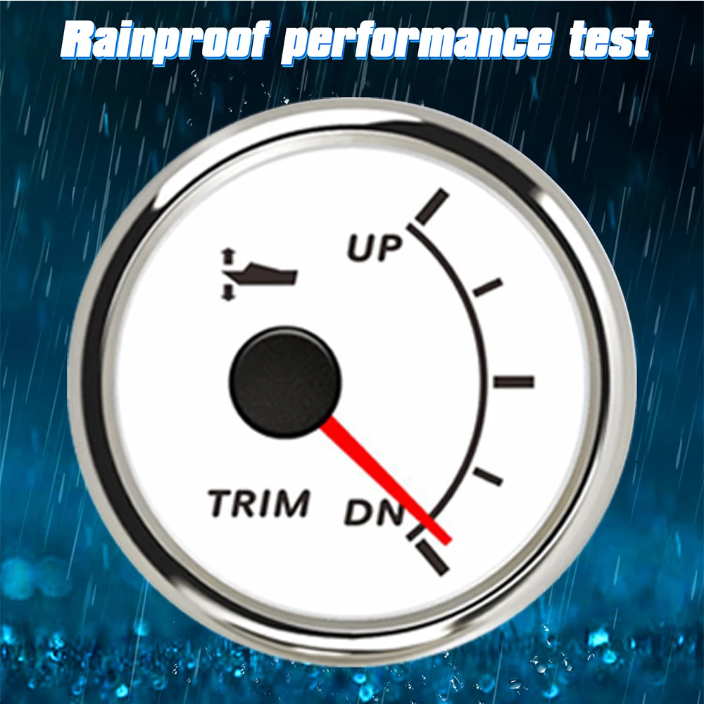 Indicador 52mm impermeable retroiluminación roja para motor 9-32V - imagen 5