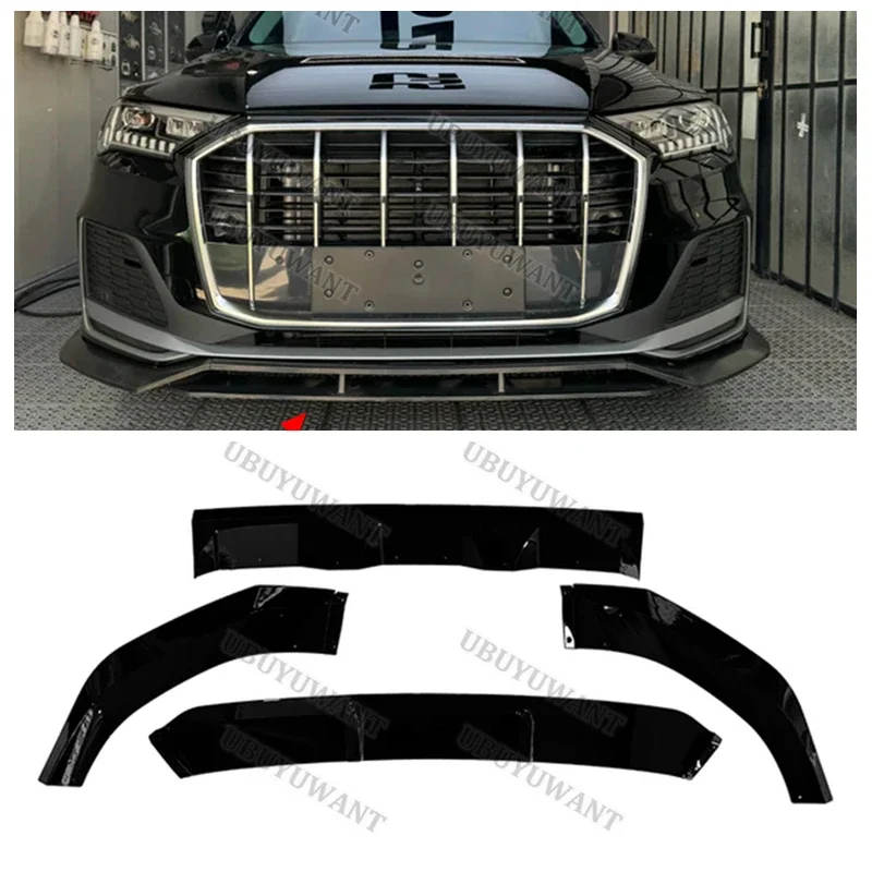 ABS Labio delantero con alerón de barbilla – Audi Q7 S-Line 2020-2024 - imagen 2