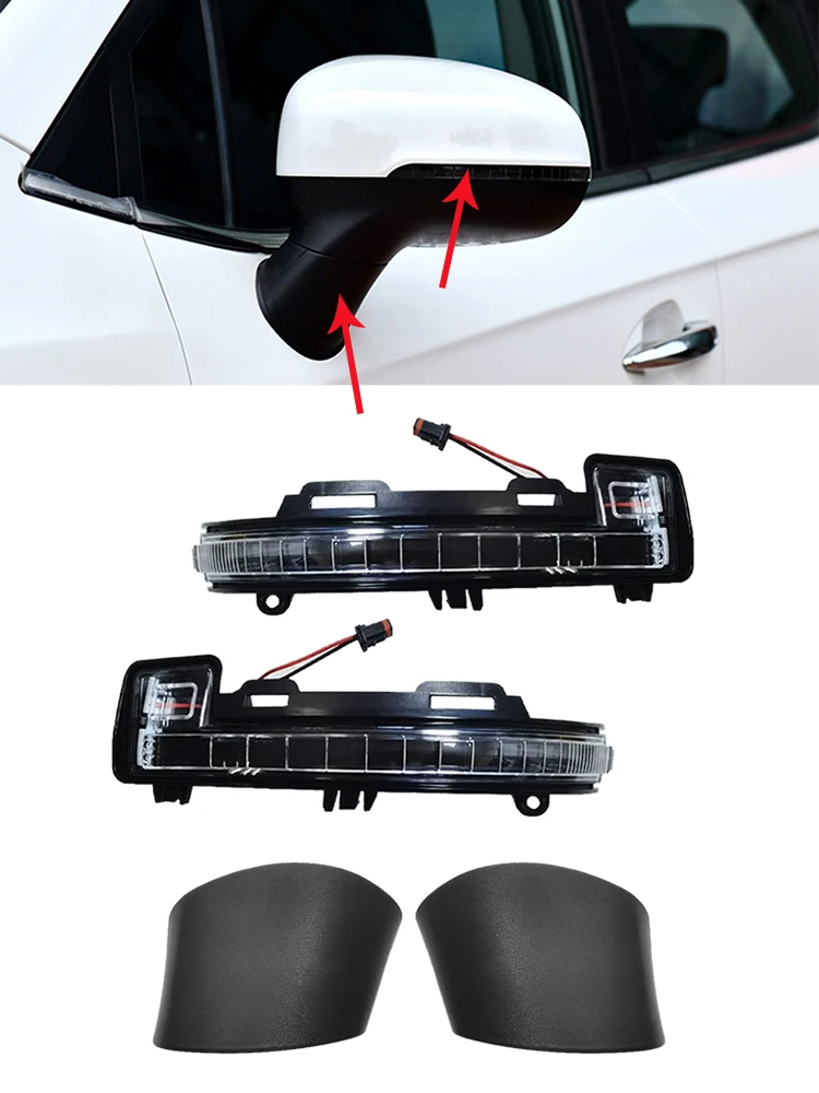 Para JAC S3 2017 2018 2019 2020 cubierta de carcasa de espejo retrovisor pequeño lámpara de señal de giro