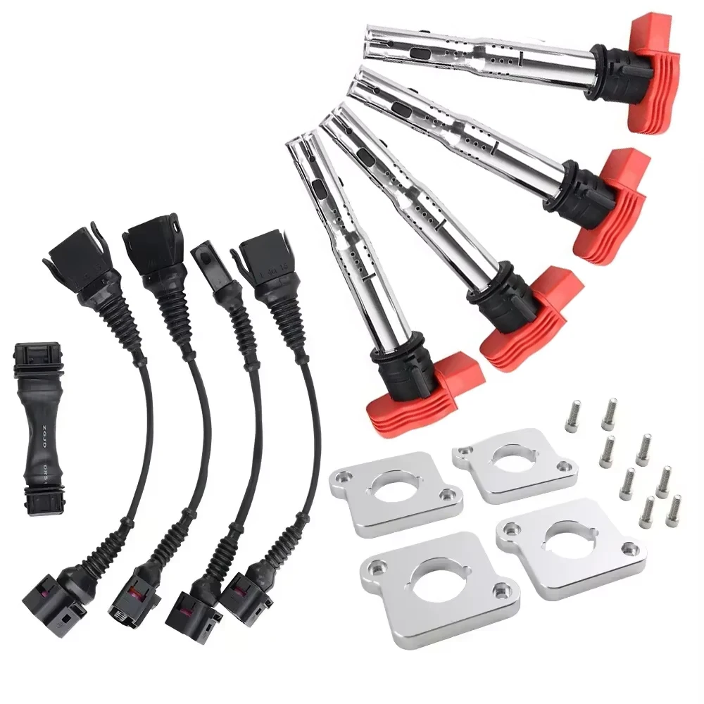 Kit bobinas de encendido Audi A4 B5 1.8T con arnés ICM y placas R8 - imagen 5