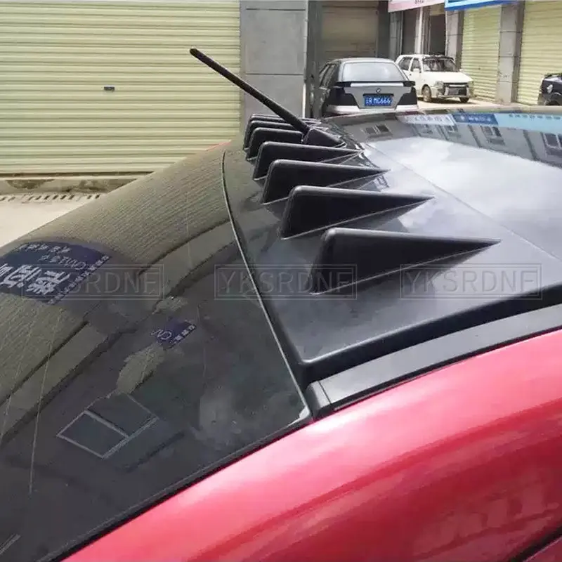 Para Mitsubishi Lancer EX alerón de techo 2009 10 11 12 13 14 15 2016 Material plástico PP alerón de techo de ventana trasera de coche sin pintar - imagen 4