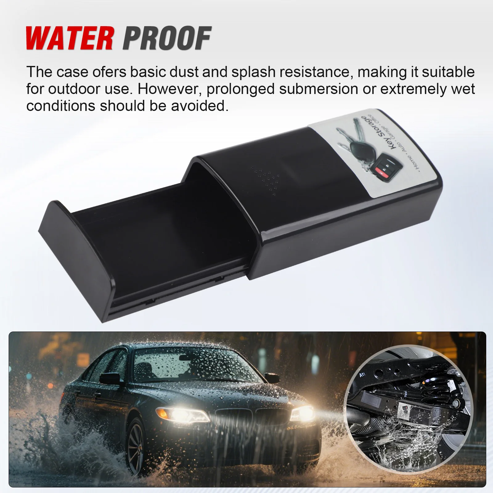Caja magnética para llaves de coche impermeable y oculta - imagen 4