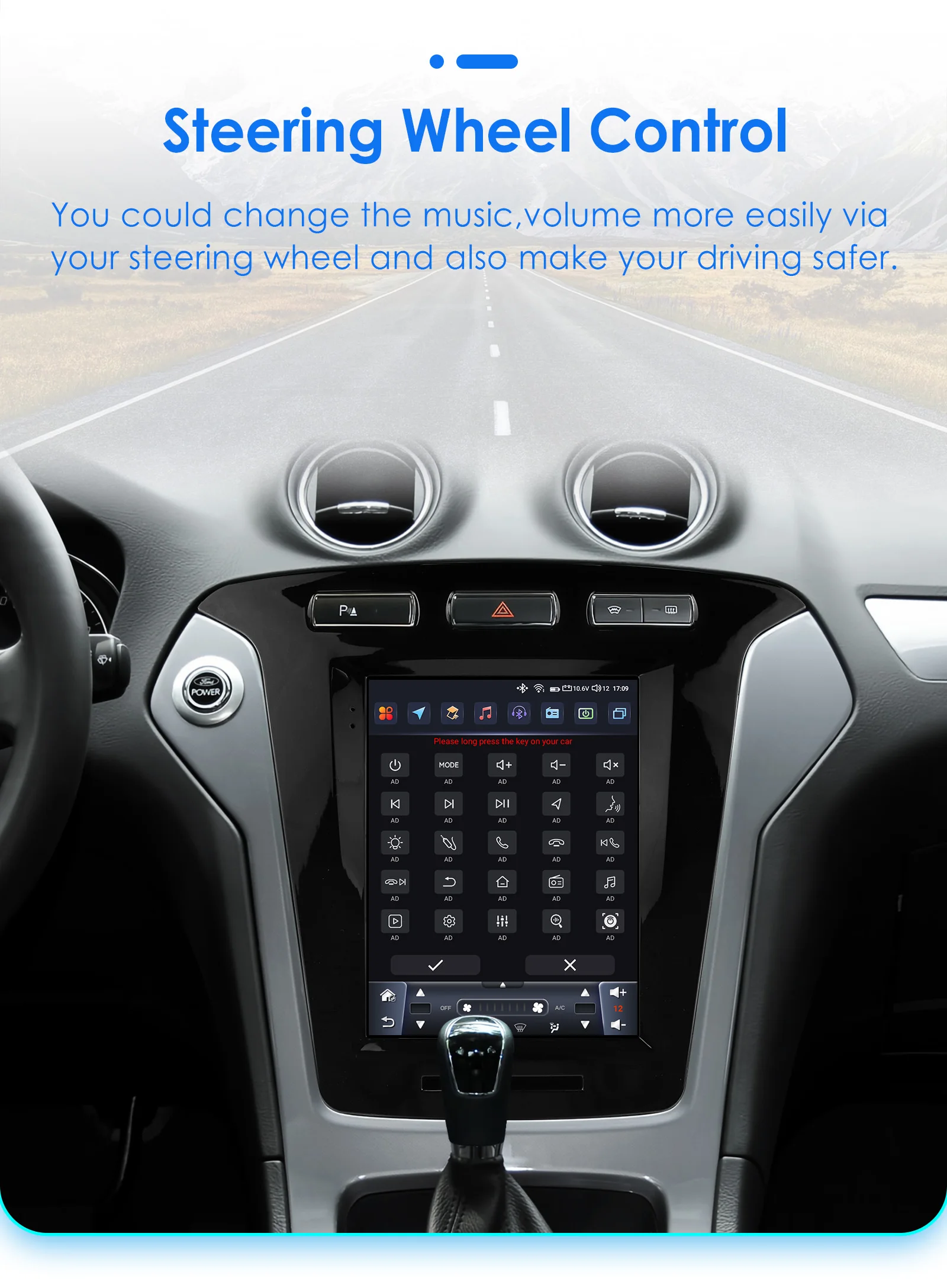 Autoradio Android Ford Mondeo mk4 Galaxy 9.7" Carplay GPS 7862 - imagen 5