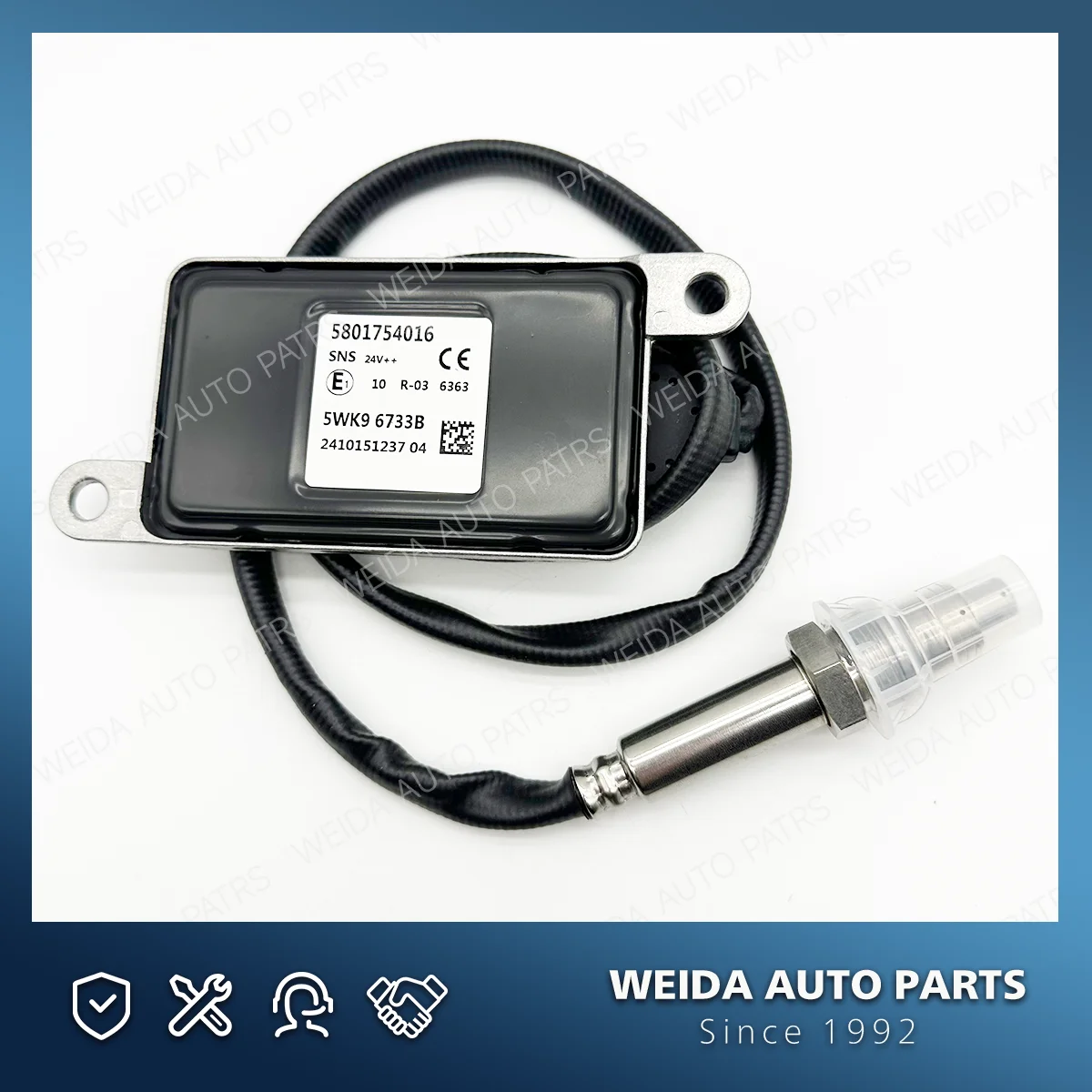 5801754016 -5WK96733B 5WK9 6733 5WK96733B 5WK96733A 5WK9 6733A Sensor de oxígeno y nitrógeno 24V para camiones IVECO Sensor Nox